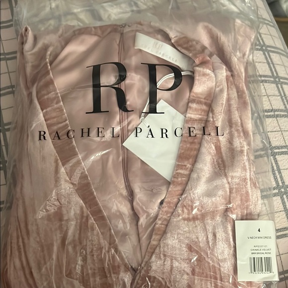 RACHEL PARCELL Pink CrinkleVelvet Mini Dress size 4 and 6 - Picture 6 of 7